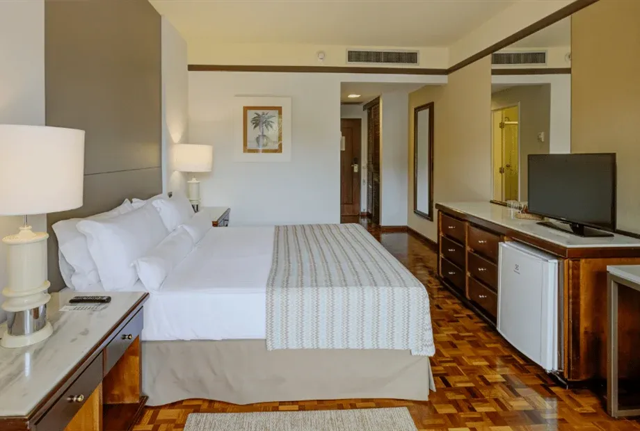 Superior vista piscina - uma cama de casal